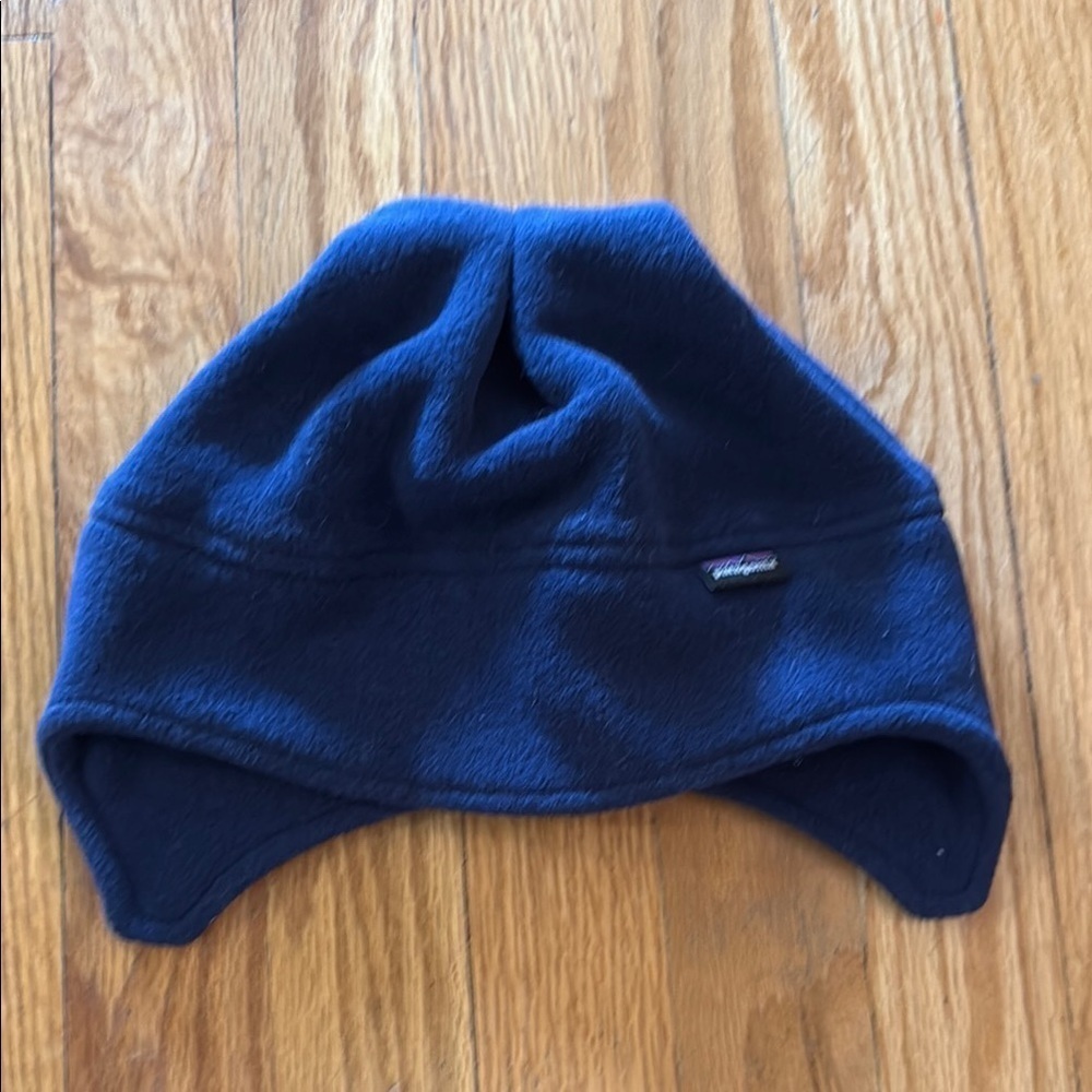 Patagonia Navy Fleece Hat sz S toddler winter snow hat